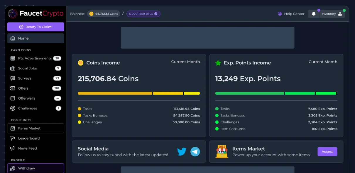 FaucetCrypto promotional image