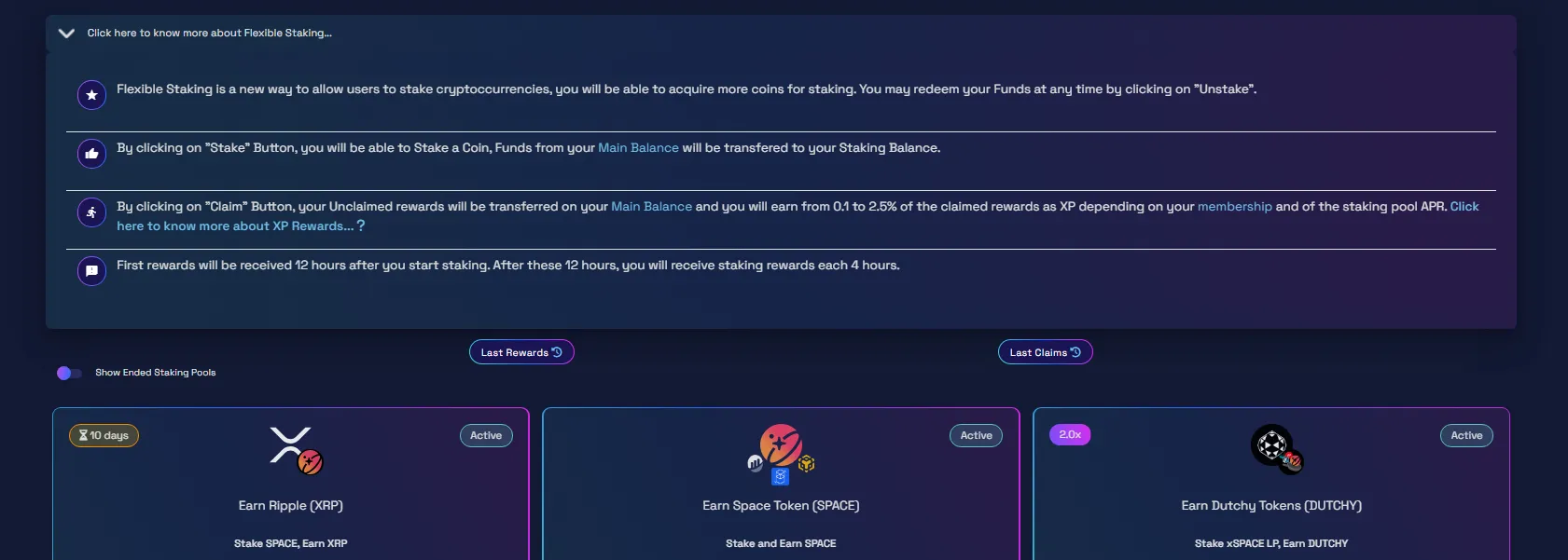 Final AutoFaucet flexible staking