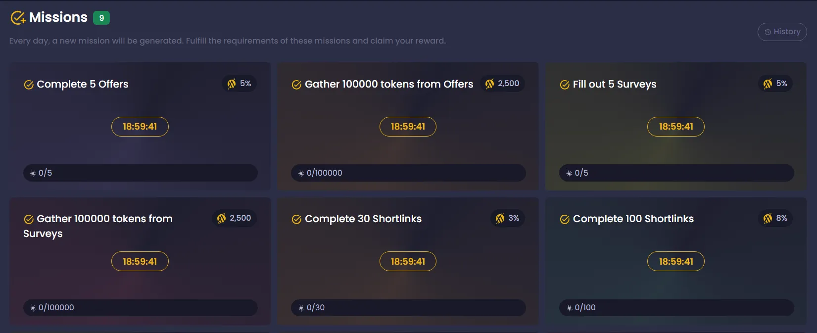 AutoFaucet.org missions